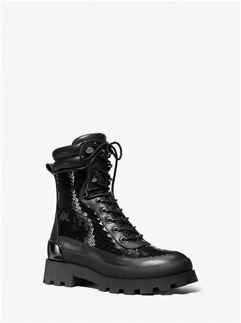 michael kors lace up boots|Rowan Embellished Leather Lace.